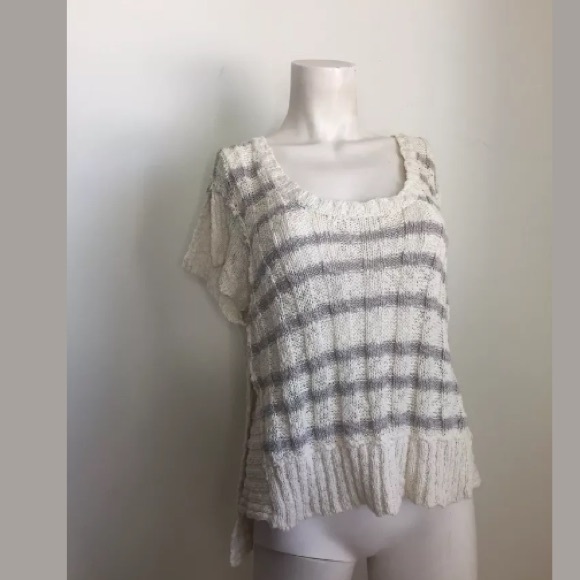 Free People Stripe Knit Sweater Tee - Picture 5 of 7